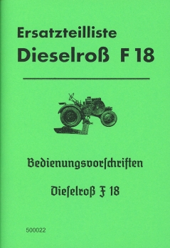 Betriebsanleitung Dieselross F 18 ( 01.40 )